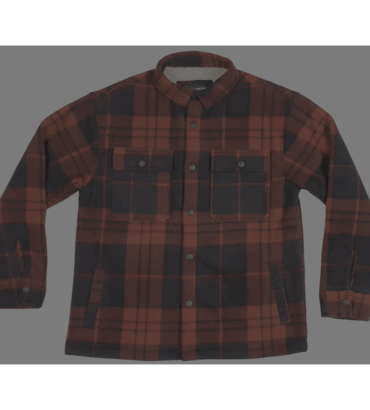 Jaqueta Xadrez Flanela - Preto Vermelho