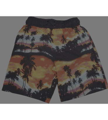 Xysaqa Men's Swim Trunks Big & Tall Tropical Print Hawaiian Beach Shorts Swimsuits Mens Boardshort Bathing Suit Elastic Waist Drawstring Swim Shorts with Pockets